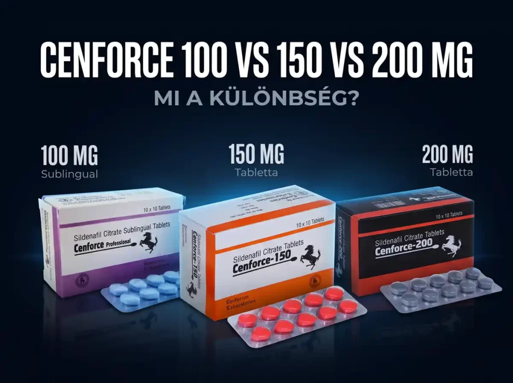 Cenforce 100, 150 és 200 mg összehasonlítása